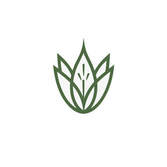Premium Aloe Vera Logo Vector Design for Health and Beauty Brands