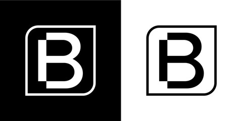 ab letter vector logo abstract