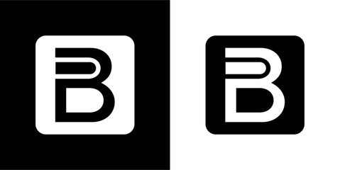 ab letter vector logo abstract