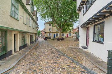 Fototapeta premium Elm Hill in the East Anglia city of Norwich in England