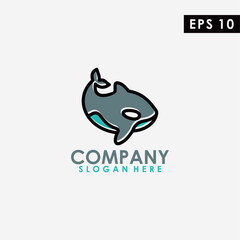 Fish Logo Design Modern Vector Template. Fish Logo. Vector Illustration