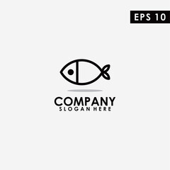 Fish Logo Design Modern Vector Template. Fish Logo. Vector Illustration