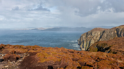 Fototapeta na wymiar Panoramic view on the Horn Head, Dunfanaghy, Co. Donegal, Ireland, Wild Atlantic Way