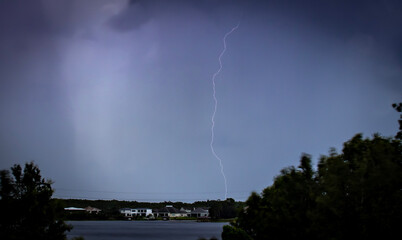 lightning in the sky
