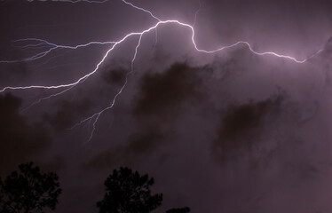 lightning in the sky
