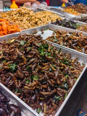 dried fish on the market