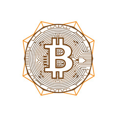 Bitcoin Logo Icon Vector High-Quality, Scalable Designs for Digital Currency Branding and Marketing 