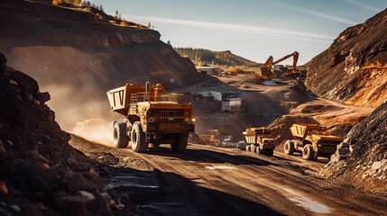 truck in the mining industry Generative AI