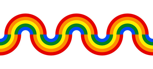 Simple rainbow connectable design element.