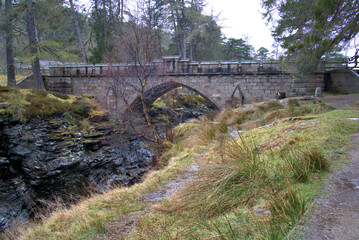 Fototapeta na wymiar Rural Scotland Bridge