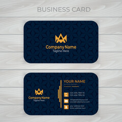 Professional creative business card template design.