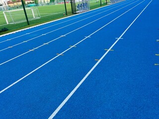 running track in stadium