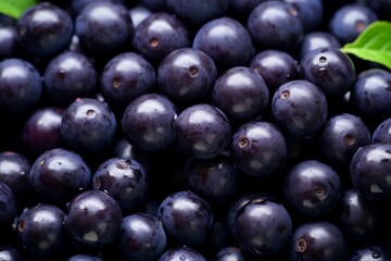 Acai berries as texture. Generative AI.
