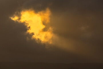 Nubes de atardecer