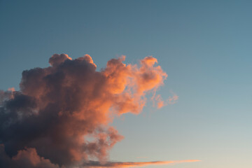 Nubes de atardecer