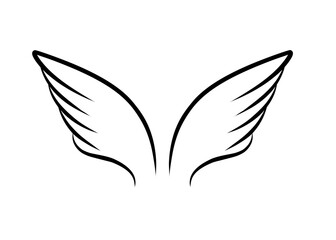 Doodle Angel Wings