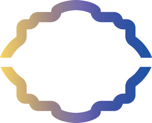 Frame with gradient for decoration.
