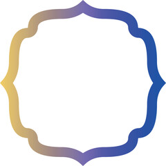 Frame with gradient for decoration.
