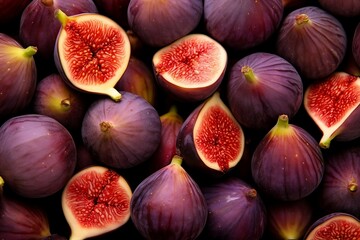 Figs as background. Generative AI.