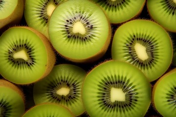 Kiwi fruit as texture. Generative AI.