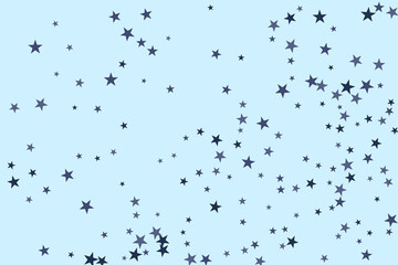 Star confetti. Abstract casual confetti background. Bright design pattern.