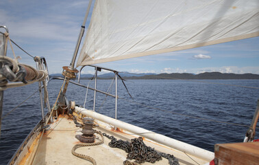sailing boat on the sea
