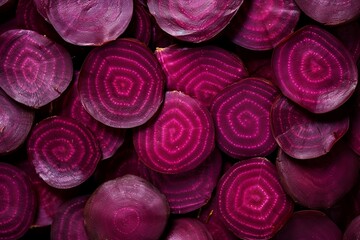 Obraz premium Table beet as background. Generative AI.