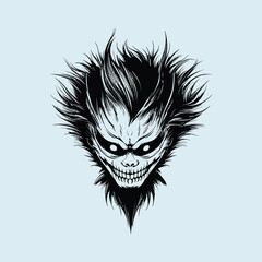 Devil head illustration stock illustration, vector stock image of devil