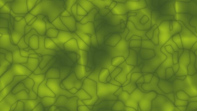 Scrambled squiggle curl line in yellow background. 2D computer generated graphic
