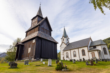 Fototapeta na wymiar Torpo Stabkirche - Norwegen 5