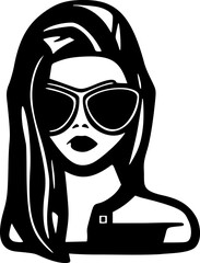 Elegant woman with sunglasses