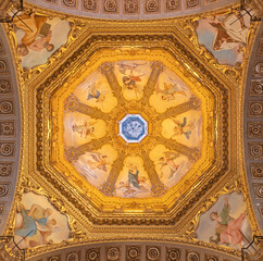 GENOVA, ITALY - MARCH 5, 2023: The cupola of the church Basilica di Santa Maria delle Vigne by...