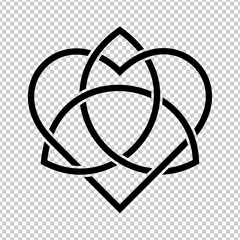 Celtic love knot illustration