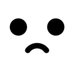 sad face emoticon 