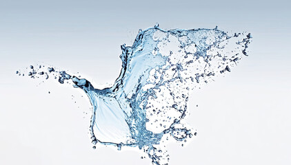 water splash isolated on white background High quality image. image AI