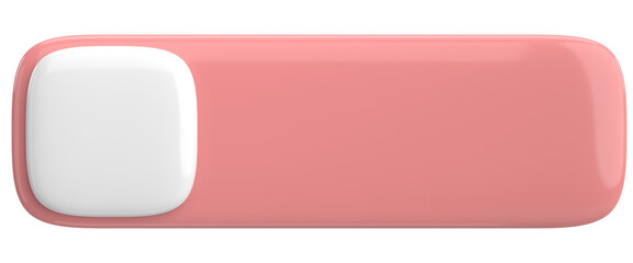 3D button. Empty button. 3D illustration.