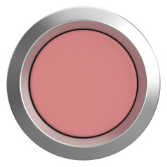 3D circle button. Empty button. 3D illustration.