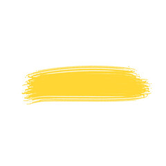 Yellow brush stroke