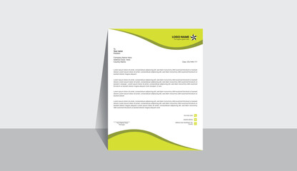 Modern creative business style layout letterhead design , corporate letterhead