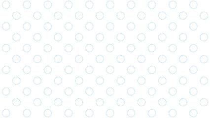 White seamless pattern with blue circles