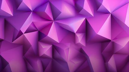 Fototapeta premium Abstract purple gradient futuristic background of chaotic pyramids.