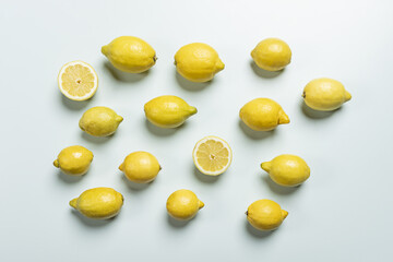 A bunch of yellow lemons