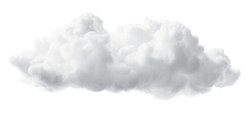 white cloud on transparent background, png - obrazy, fototapety, plakaty