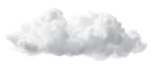 Foto op Canvas white cloud on transparent background, png © Аrtranq