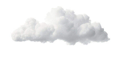white cloud on transparent background, png