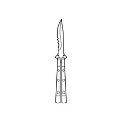 vector illustration of penknife concept