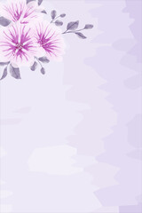 Watercolor background for wedding or romantic design. Floral com