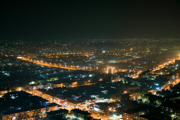 Fototapeta premium city skyline at night