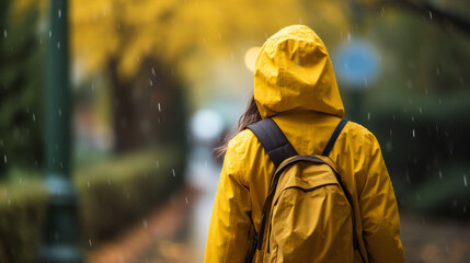 Person in Raincoat