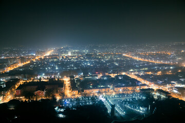 Fototapeta premium view of the city of night